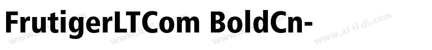 FrutigerLTCom BoldCn字体转换